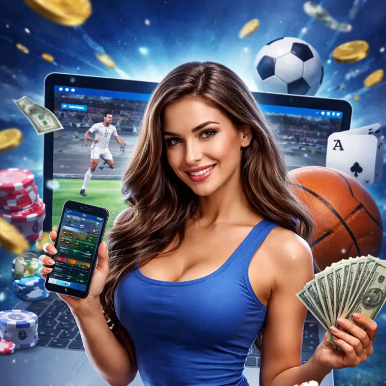Deposit bonus with gold coins and football